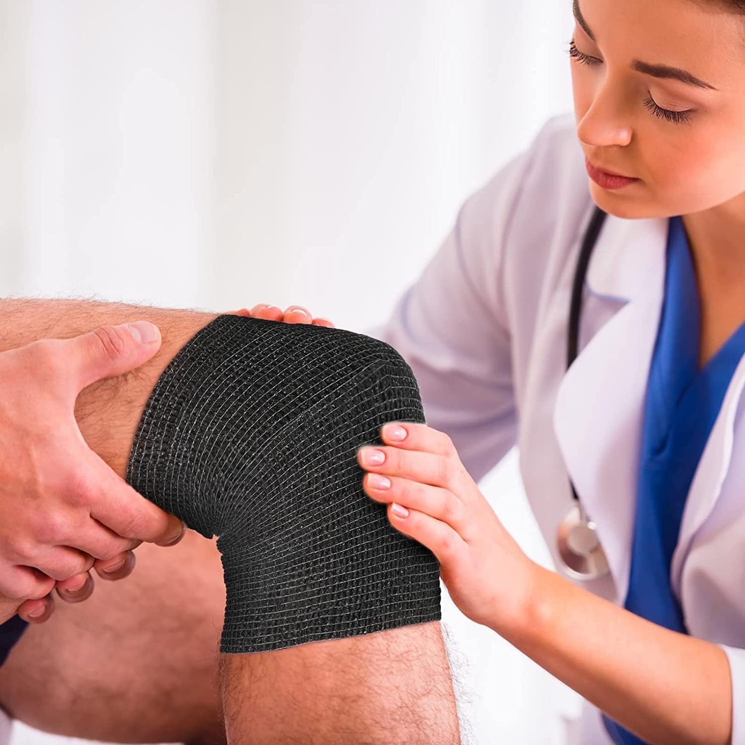 Bandage cohésif élastique pour soins de santé