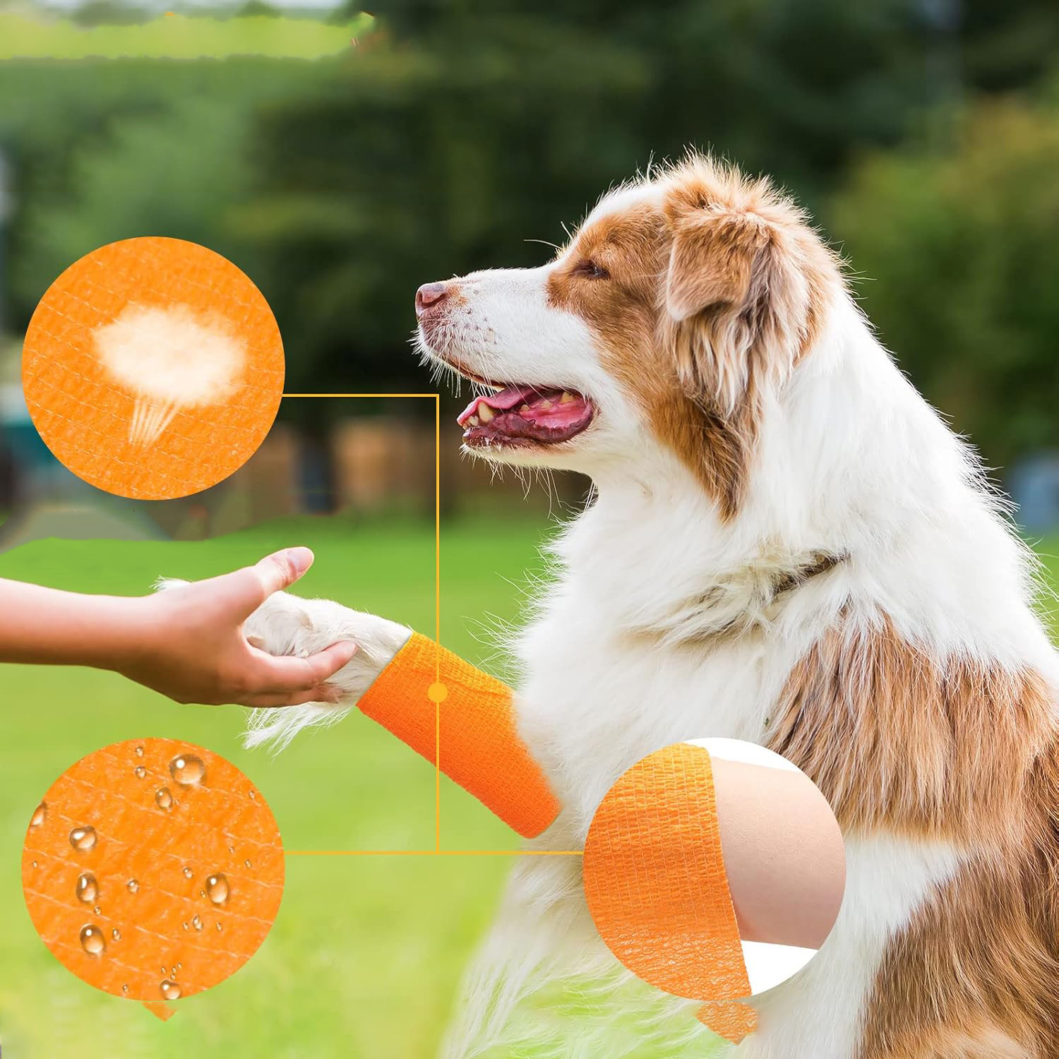 Bandage auto-adhésif imperméable pour l'extérieur